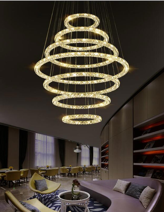 7-light-hanging-crystal-rings-2m-chrome-chandelier-staircase-luxury-villa-lighting-mega-lighting-south-africa