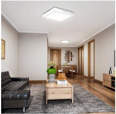 24W, 18W, 12W, 6W LED Ceiling Lights: Surface Mounted Square Complete with Fittings + Driver.