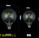 Led Filament Bulb G125 Big Global light bulb 4W 6W E27