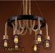 Vintage pendant lights rope Edison E27 Bulb lamp