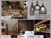 Industrial Retro Vintage Pendant Lights Black Metal