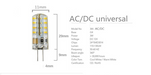 3W//7w AC/DC 12V G4 G9 E14 LED Lamp Replace