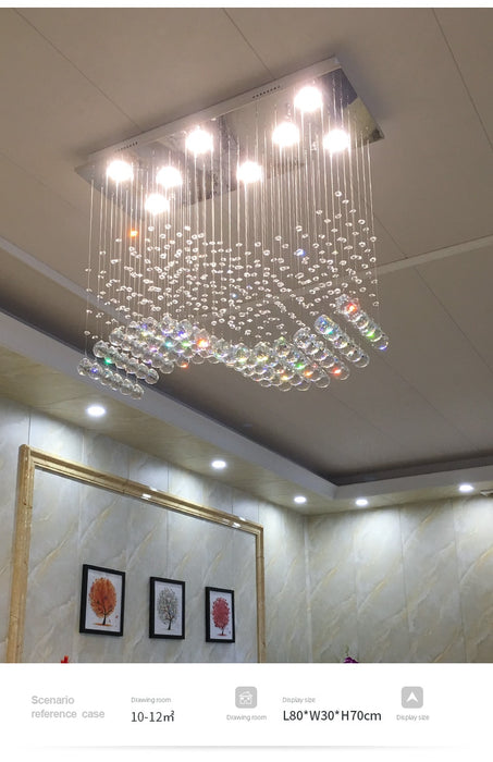 LED modern chandelier K9 crystal chandelier light