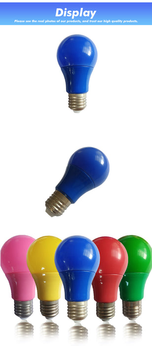 E27 7w Led colour bulbs