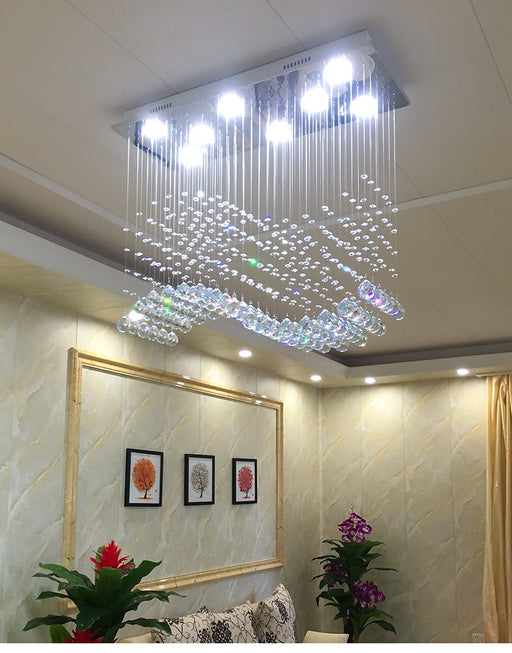 LED modern chandelier K9 crystal chandelier light