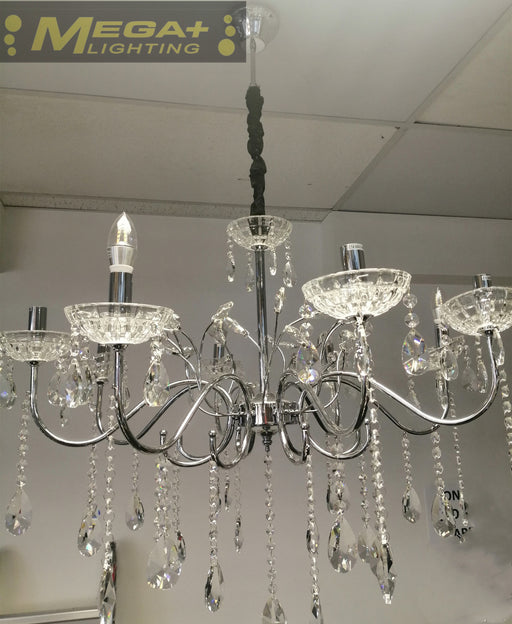 Crystal chandelier home lighting lustres E14 bulb light