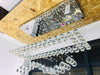 LED Modern Rectangle Living Room Crystal Chandeliers