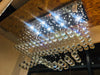 LED Modern Rectangle Living Room Crystal Chandeliers