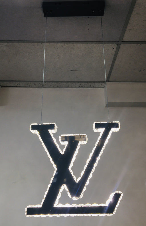 Modern LV Luxury Crystal Hanging LED Chandelier Light