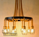 Vintage pendant lights rope Edison E27 Bulb lamp