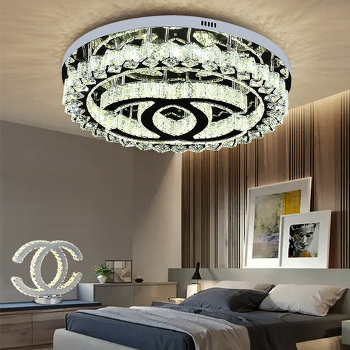 Led Crystal Round LED Lamp Ceiling Light