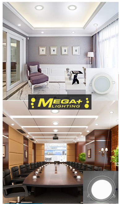 LED Panel Glass Square Downlight Super Bright