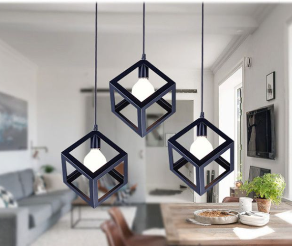 Metal pendant hanging light