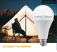 LED Emergency Light Bulb E27 18W LED Lamp Rechargeable