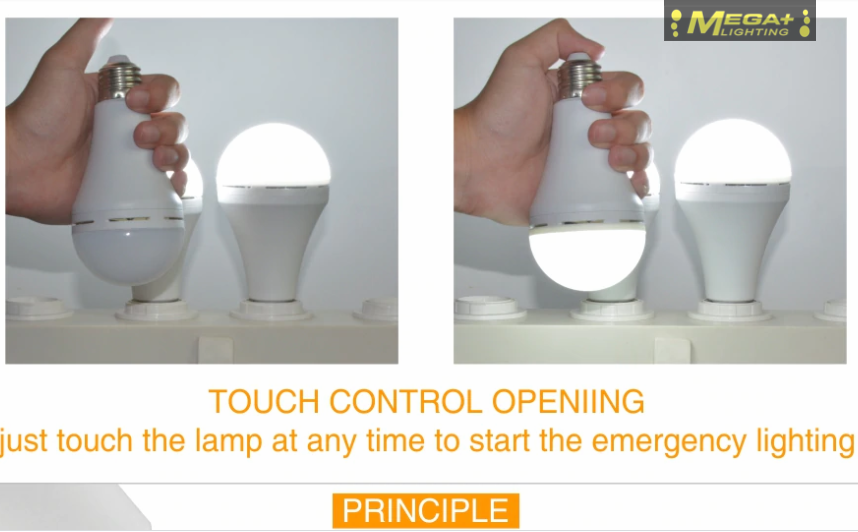 LED Emergency Light Bulb E27 18W LED Lamp Rechargeable